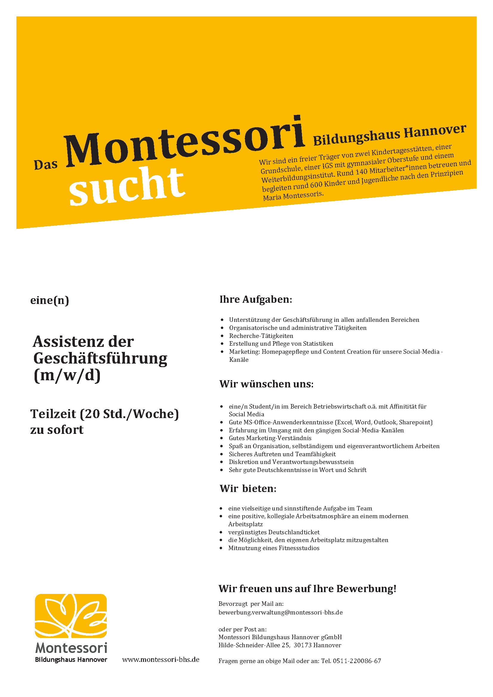 Aktuelles - Montessori Bildungshaus Hannover